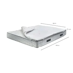 Topper matrimoniale Alcatron, 100% Made in Italy, 180x200xh5 cm<Dmora Shop