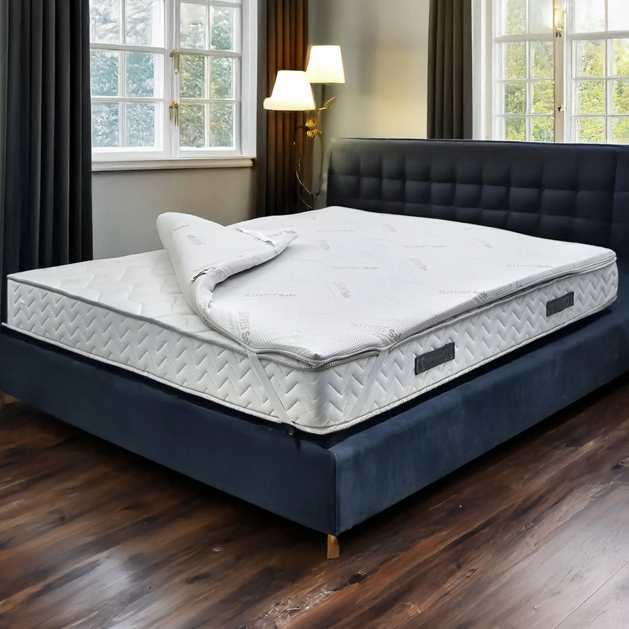 Topper matrimoniale Andalu, 100% Made in Italy, 160x200xh5 cm<Dmora Shop