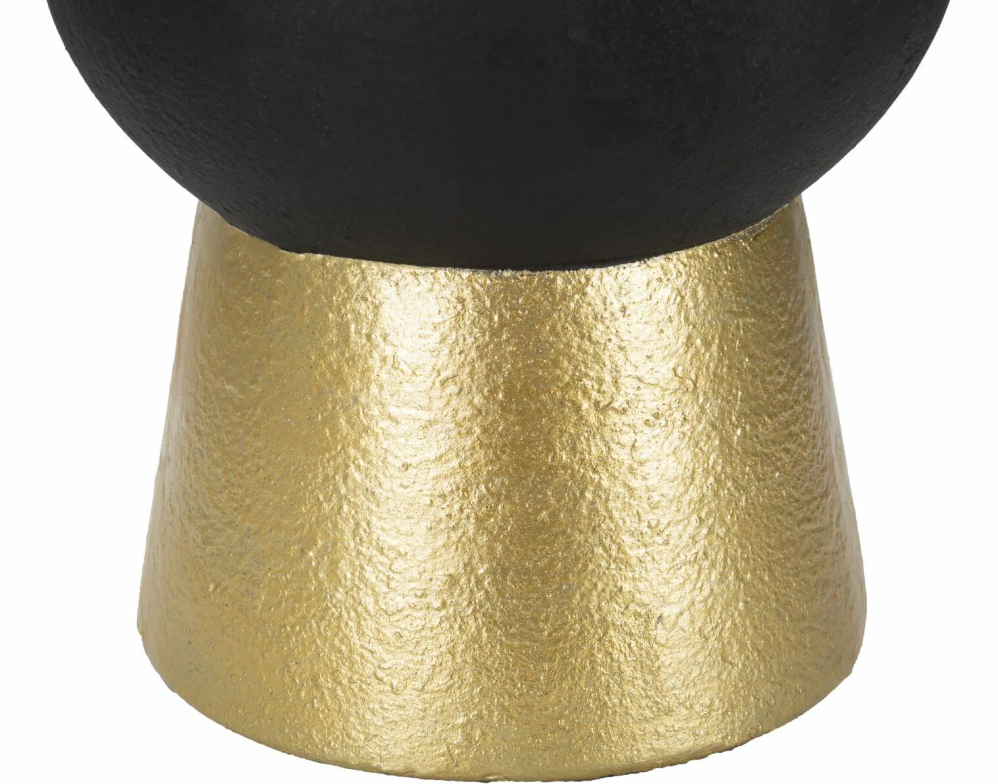 Vaso Hamilton, Nero e Oro, 21x21 h45 cm<Dmora Discount
