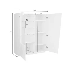 Vetrina Ask, cm 120x43h146,<Dmora Shop