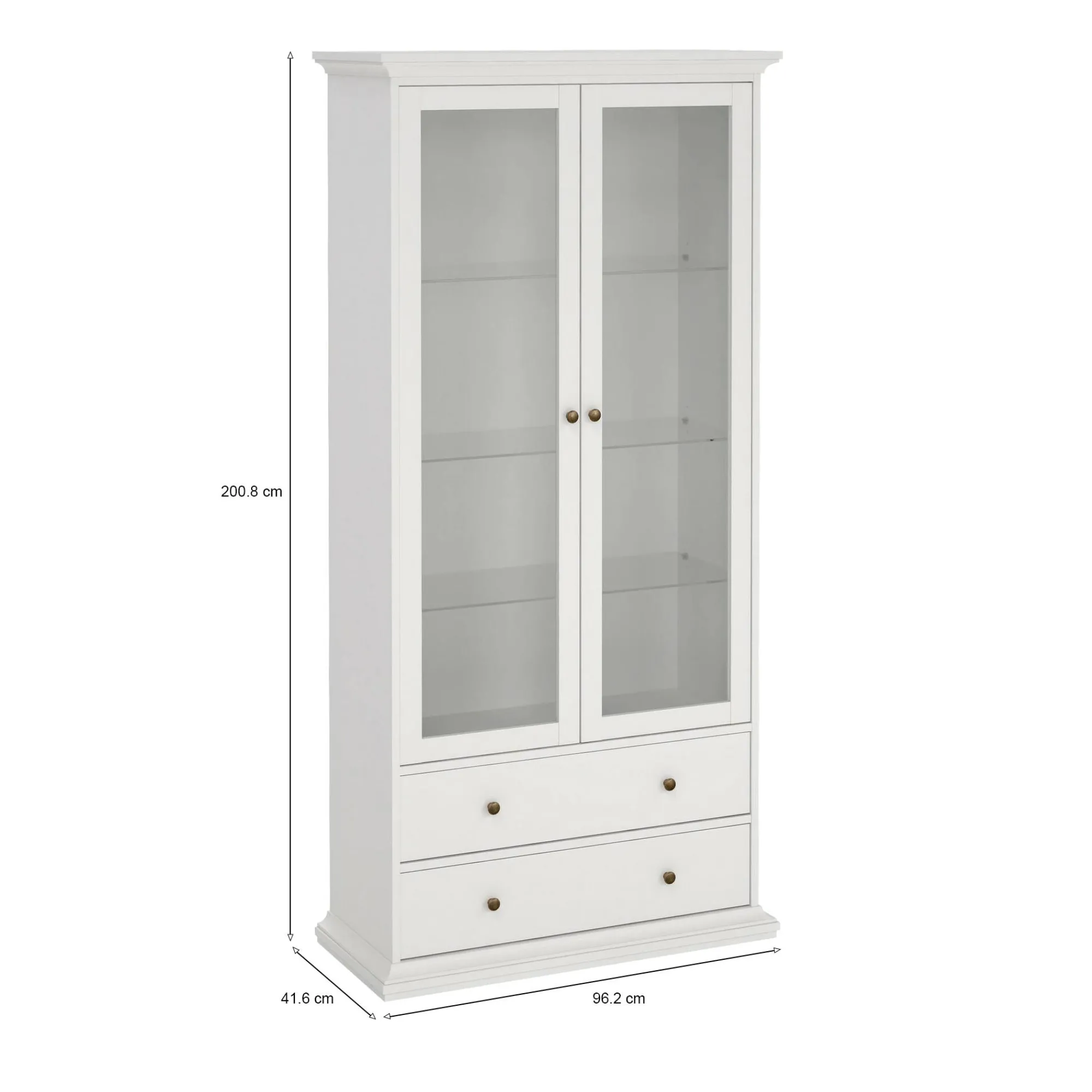 Vetrina Dvatt, 96x42 h201 cm,<Dmora Flash Sale
